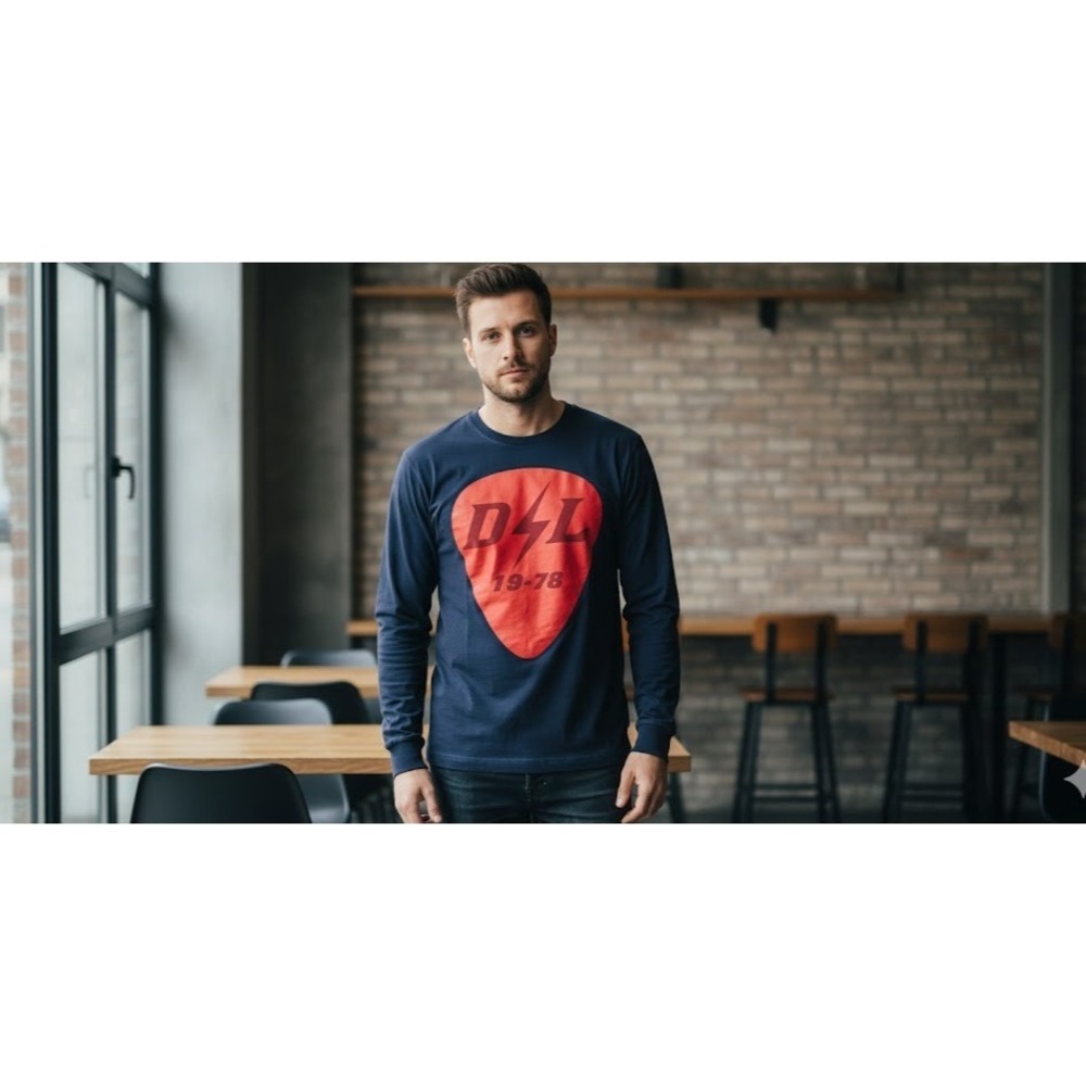 Diesel Long Sleeve 1978 Mens Dark Blue Size XL Crew‎ Neck Y2K Cotton